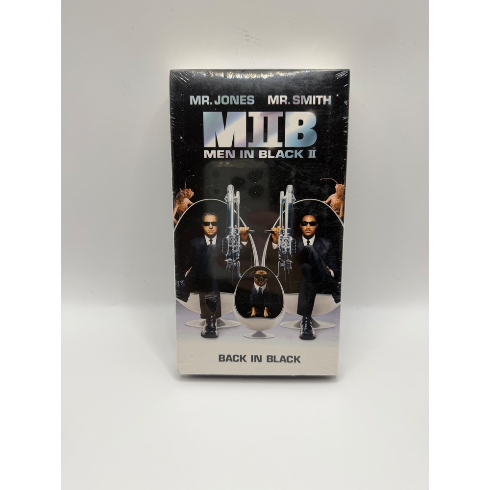 Men In Black II VHS 2002 MIB 2 Will Smith Tommy Lee Jones Factory Sealed NWT
